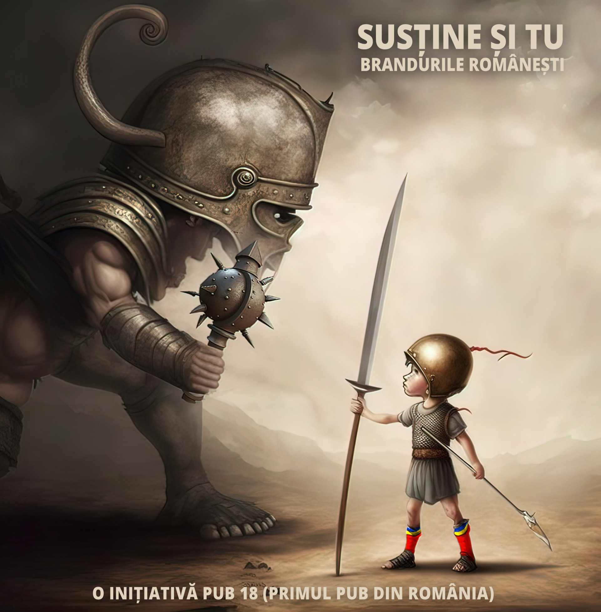 David contra Goliath, susține și tu brandurile românești - O inițiativă PUB 18 (primul pub din România)